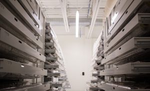 Rolled Textile Museum Storage Cabinet